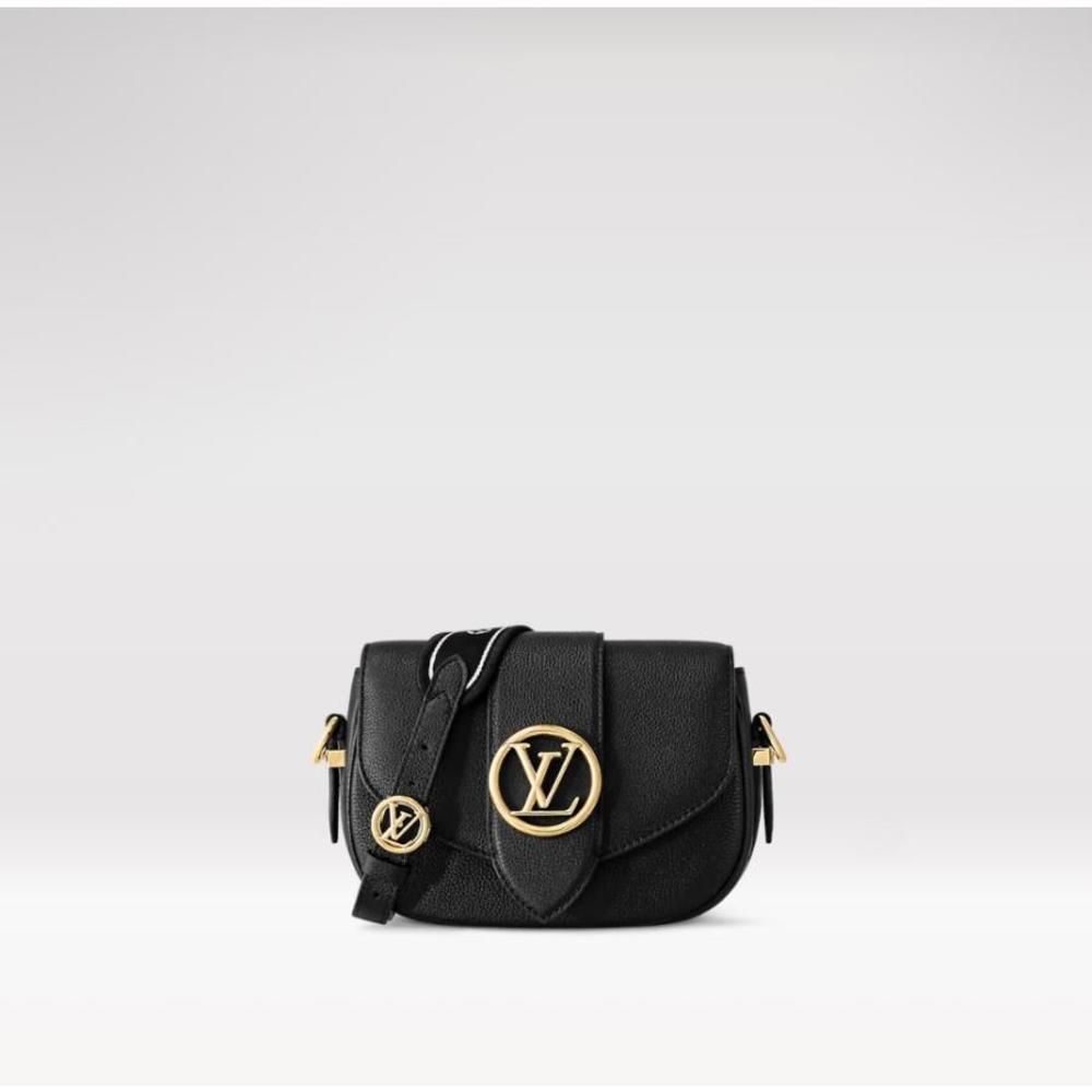 Sienne Doré Noir Gold Grain Calf Leather Black
